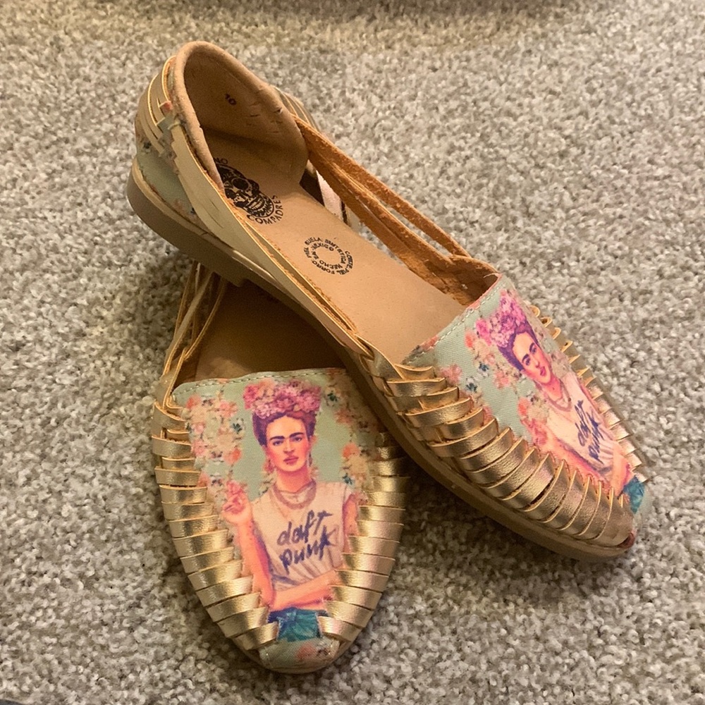 Frida Daft Punk Rose Gold Sandals Hauraches